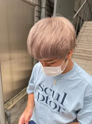 カラー yasuハイトーン/ デザインカラーのヘアスタイル