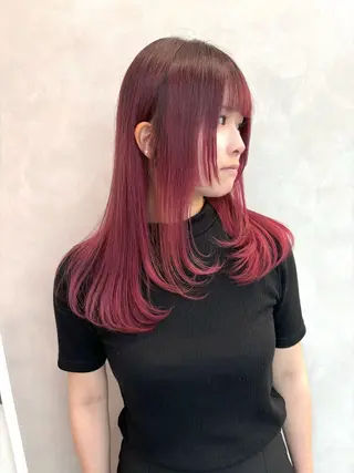 ミディアム 暗色カラー/レイヤー 🩶KAITOのヘアスタイル