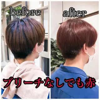 カラー メンズ 艶透明感カラー/ ルーズパーマ/田中のヘアスタイル