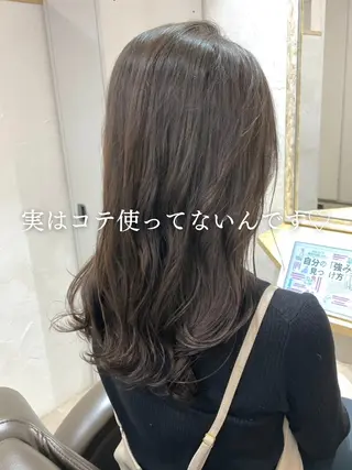 セミロング パーマ 髪質改善 縮毛矯正/ レイヤー/銀座/本木のヘアスタイル