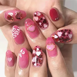 ネイル 渋谷/チップ長さ出し 👑アプレgel-xのネイルデザイン