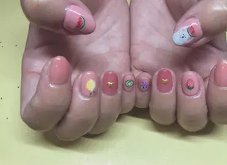 ネイル パラあり！フィルイン 美フォルムのネイルデザイン