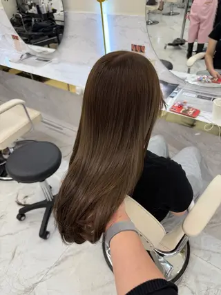 ロング カラー 韓国ヘア🇰🇷艶 カラー/sakuraのヘアスタイル