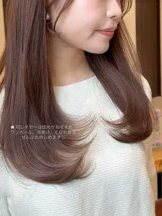 ロング fitするカット♡/ 多幸感/ふうか◠‿◠のヘアスタイル