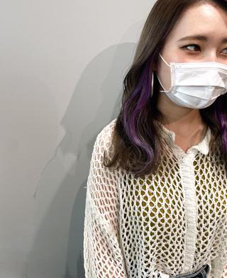 セミロング 岸川 恭子のヘアスタイル