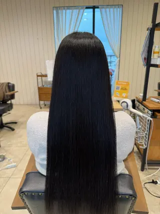 ロング ストレート⭐️ 髪質改善カラー⭐️のヘアスタイル