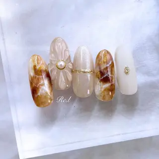 ネイル モチの良さ◉ フィルインネイル♡のネイルデザイン
