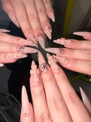 ネイル 33nail✴️栄 スミレ❇️Gel-xのネイルデザイン
