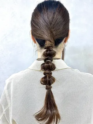 ロング ヘアアレンジ karen 髪質改善のヘアスタイル