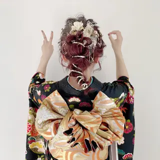ロング ヘアアレンジ 新越谷HATTORI 似合わせカットカラーのヘアスタイル