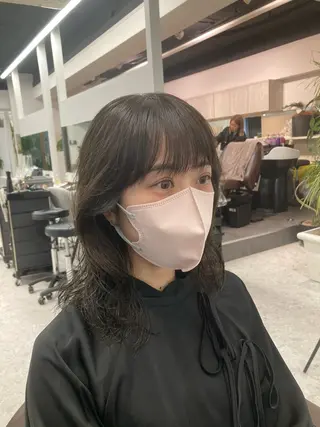 ミディアム 可愛い顔周りカット お任せください✨中川のヘアスタイル