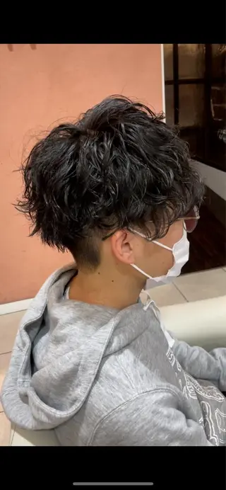 ショート パーマ メンズ 大澤 裕貴 【メンズカット】のヘアスタイル