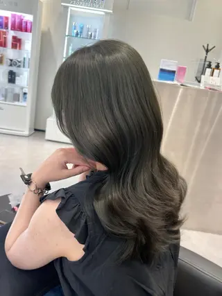 ロング カラー Ardore 韓国風カラー大阪のヘアスタイル