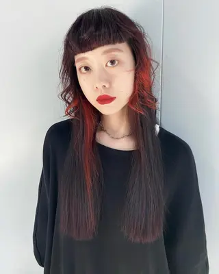 ロング カラー 茉樹@pullnoc /新宿/ボブ/モードのヘアスタイル