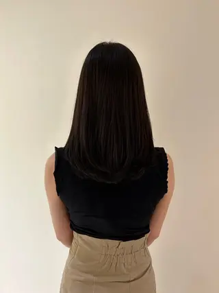 ロング 田中 樹奈のヘアスタイル