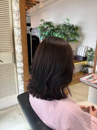 ミディアム カラー 山口 南のヘアスタイル