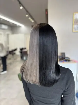 セミロング Mirashy 成田のヘアスタイル