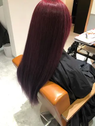 ロング カラー 韓国レイヤー×艶髪 ハイトーンRyukiのヘアスタイル