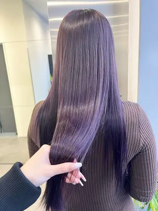 ロング カラー 天野 利咲のヘアスタイル
