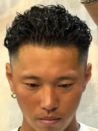 ショート パーマ りょうま⚡️新小岩 ニュアンスパーマのヘアスタイル