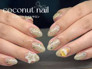 ネイル 神田 ココナッツのネイルデザイン