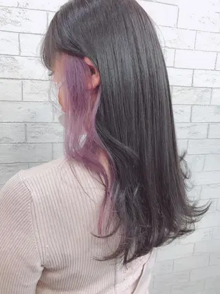 ロング カラー ️韓国ヘア/レイヤー カット❤️Yūkaのヘアスタイル
