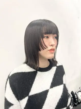 ミディアム カラー ヘアアレンジ HARU//原宿🤍 リピート率NO.1のヘアスタイル