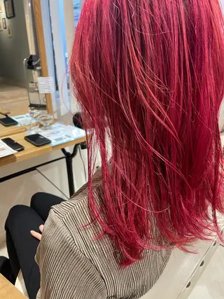 ミディアム カラー 沖縄東京2拠点美容師 mamicoのヘアスタイル