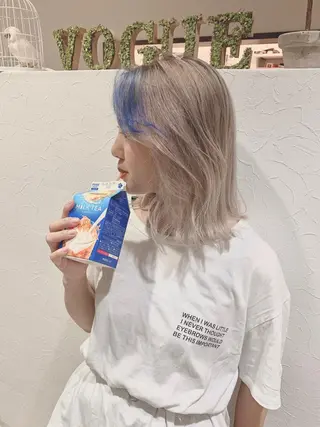 ミディアム カラー 【モニター募集】 三宅航平のヘアスタイル