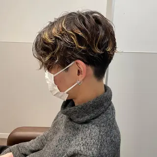 カラー パーマ メンズ SAKI ☺︎のヘアスタイル