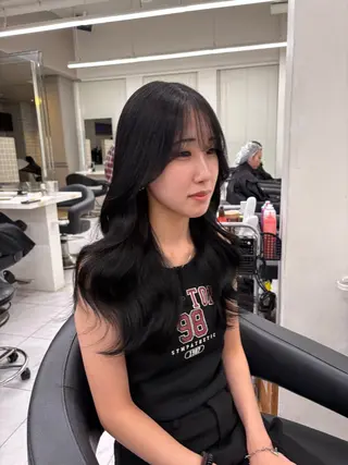 ロング 🤎赤み消しベージュ レイヤーカット🤎のヘアスタイル