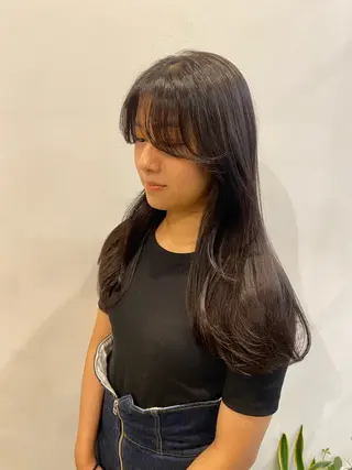 ロング カラー やました もえかのヘアスタイル