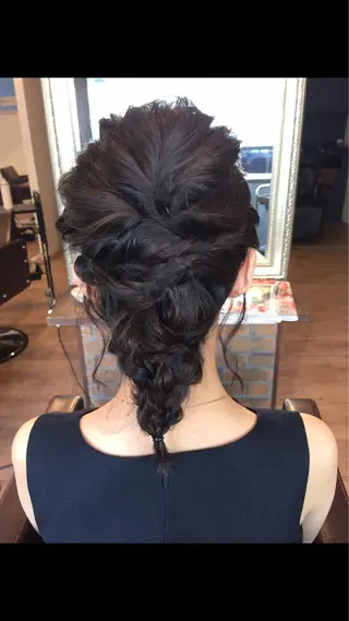 カラー パーマ ヘアアレンジ shi hoのヘアスタイル