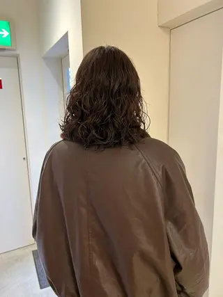 ミディアム パーマ 、 、のヘアスタイル