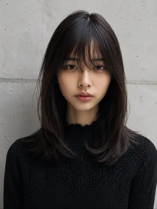 セミロング 艶髪診断で絶対綺麗✨ お悩み解決✨京谷宥✨のヘアスタイル