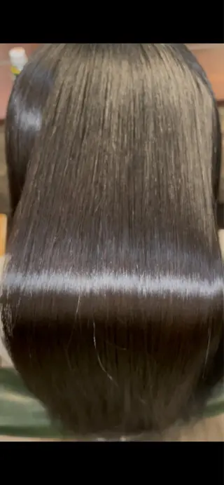 ロング 中目黒髪質改善安い セルフブロー式キーのヘアスタイル