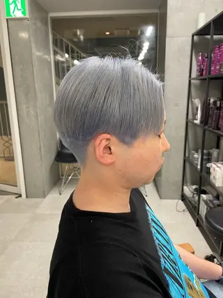 カラー メンズ メンズモテパーマ💙 fuwaのヘアスタイル