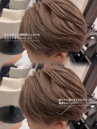 ミディアム カラー パーマ メンズ 【メンズ特化】池袋 韓国スタイル飯塚のヘアスタイル