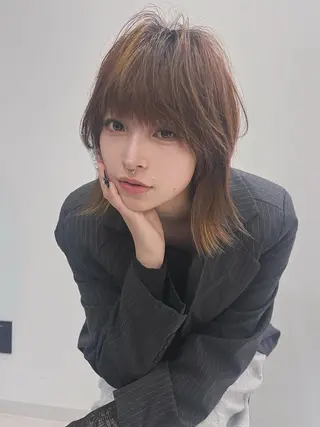 ミディアム 渋谷ショート、パーマ 美容師vain はるのヘアスタイル
