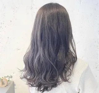 セミロング カラー KAEDE🎀 縮毛矯正&パーマ特化のヘアスタイル