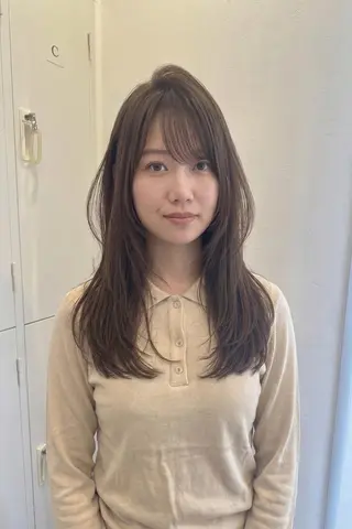 ロング tre.甲子園口店/ レイヤーカットのヘアスタイル