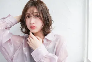 ミディアム カラー Rico OFFICIALのヘアスタイル