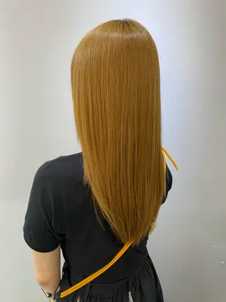 セミロング きよはらちさき🍑 柔らかカラー🌱🫧のヘアスタイル