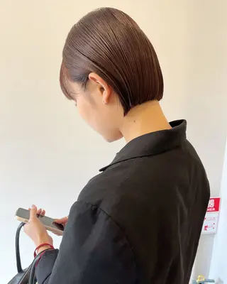 ショート カラー 🌼タッセルボブ/シ ョートmoeka🌼のヘアスタイル