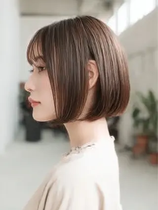 ショート カラー 🍒モテ暖色カラー × うる艶✧ ゆなのヘアスタイル
