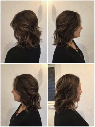セミロング カラー パーマ ヘアアレンジ メンズ 豊橋美容院 ソンリエのヘアスタイル
