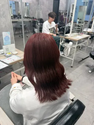 ミディアム カラー Riko🐰💗/ モテ艶髪《本厚木》のヘアスタイル