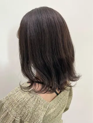 ミディアム カラー recipe 黒木 彩那のヘアスタイル
