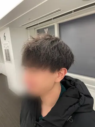 ショート メンズ メンズパーマ特化 カバヤマ　リョウのヘアスタイル