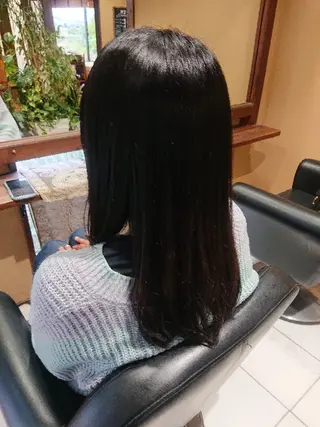 ロング 青山 早智子のヘアスタイル
